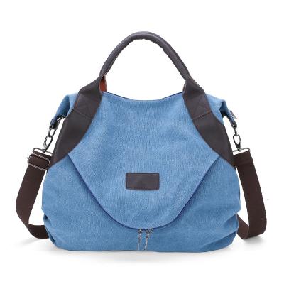 China LOW MOQ Canvas Fashion Ladies Durable Leisure Handbag Outdoor Travel Handbag For School Shopping Single Shoulder Bag For Girls for sale