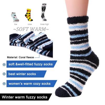 China Custom Fashion Fuzzy Socks Women QUICK DRY Non Slip Socks Winter Warm Fuzzy Socks for sale