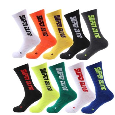 China MOQ QUICK DRY Wholesale Custom Logo Athletic Running Super Elite Cycling Colorful Basketball Mens Terry Crew Sports Socks for sale