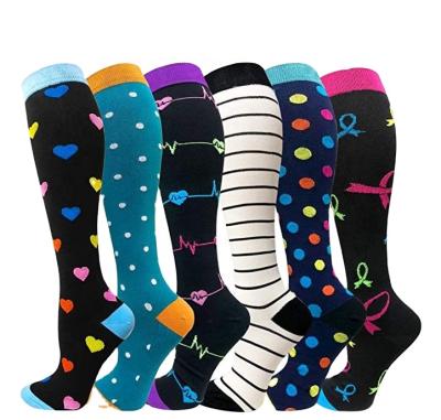 China 20-30mmhg Sports QUICK DRY Custom Medical Knee High Running Recycling Nurse Football Compression Socks for sale