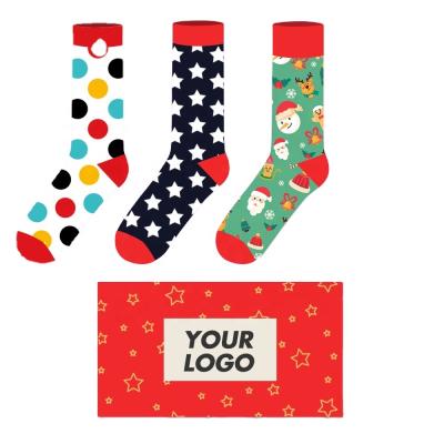 China 100% Professional QUICK DRY Jacquard Socks Custom Colorful Design 100% Colorful Hoops Funny Socks Man Happy Socks for sale