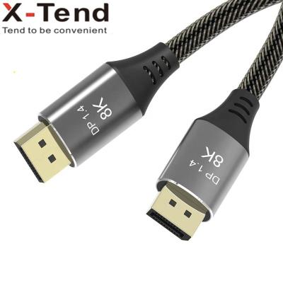 China Camera DP to DP 1.4 8K@60HZ/4K@120HZ/4K@60HZ 32.4Gbps cable support for PC HDTV for sale