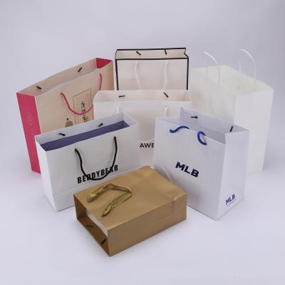 China Wholesale Recyclable Recycle Blue Packaging Paper Bag Fashion Manufacturer Custom With Your Own Logo Brown Kraft Paper Bag Fashion for sale