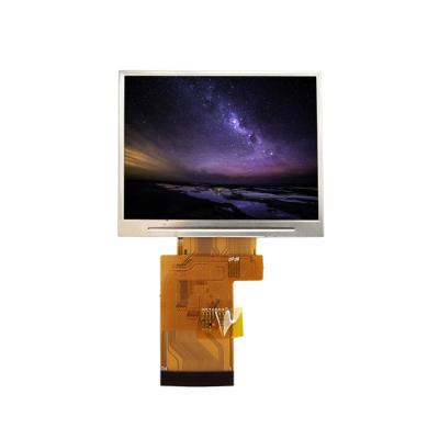 China Factory direct sale direction 320*240 RGB-24bit/54 PIN 360 degree viewing interface 3.5 inch LCD display with 3.5 inch resistive TP for sale