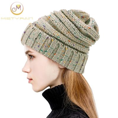 China Smart casual pile of European hats winter hats and American knitted woolen hats new fashion hats for autumn and winter for sale