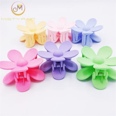 China INS latest hot sale INS frosted texture and beautiful flower back head big hair claws for sale