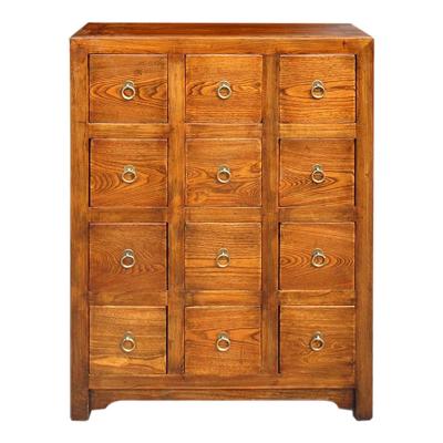 China Reclaimed Antique Furniture Twelve Wooden Furniture Vintage Solid Wood Cabinet CD Chinese Cabinet for sale