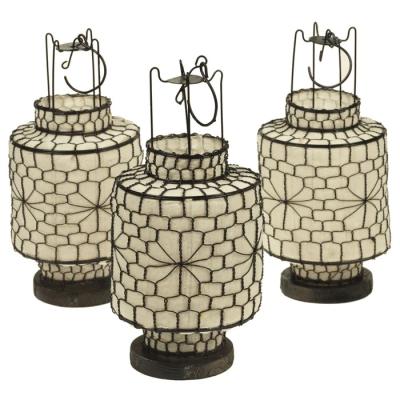 China With Candle Design New Arrival Wholesale Price Retro Stand Decor European Style Led Wooden Lantern for sale