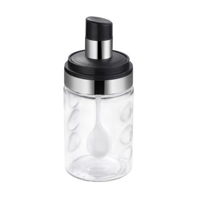 China Hot Selling Sustainable Kitchen Liquid Small Glass Jar Seasoning Bottle For Oil Spice for sale