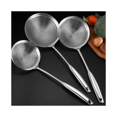 China Durable Hot Selling Large Stainless Steel 304 Thicken Skimmer Spoon For Kitchen for sale