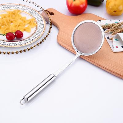 China Stainless Steel 201 Good Mesh Strainer Colander Frying Skimmer of Viable Kitchen Utensils for sale