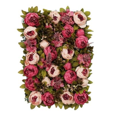 China Resup Party FW-G11 40*60cm Panel Artificial Backdrop Mat Wedding Decoration Flower Wall for sale