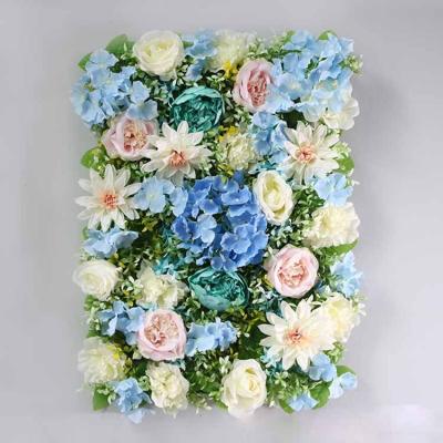 China Resup Party FW-G6 40*60cm Panel Artificial Backdrop Mat Wedding Decoration Flower Wall for sale