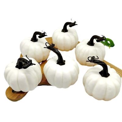 China Wholesale Plastic Pumpkin White Artificial Fruit Foam Pumpkins For Halloween Decoration for sale