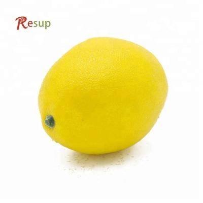 China Low MOQ RESUP 7cm Dia Artificial Lemon Fruit and Vegetables Yellow for Decoration for sale