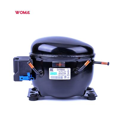 China Zel GVY66AA 220/240V 50Hz R134a Lubricated Refrigeration Compressor For 1/4hp Mini Fridge Compressor for sale