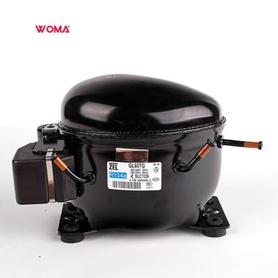 China BFM GQR60 220/240V 50-60Hz HBP Lubricated High Back Pressure R134a Refrigeration Compressor For 1/4hp Mini Fridge Compressor for sale