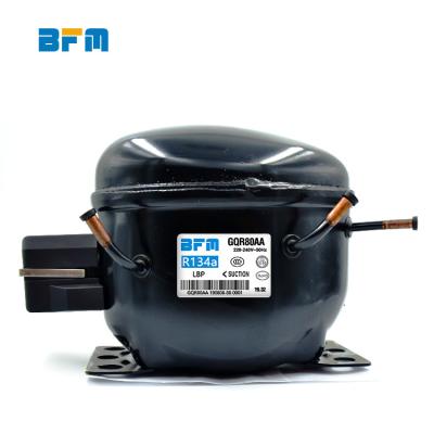 China BFM GQR80AA 220/240V/50Hz GQR80AG 220-240/50~60HZ R134a Lubricated Refrigeration Compressor For Refrigerator Display Cabinets Freezers for sale