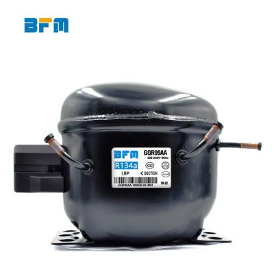 China BFM GQY99AA 220/240V/50Hz R134a lubricated refrigeration compressor for KONOR refrigerator closed piston compressor for sale