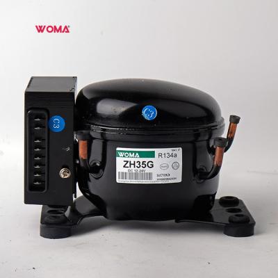 China WOMA DC 12V-24V Lubricated Refrigerator Compressor ZH35G R134A for sale