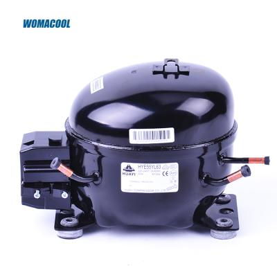 China Refrigeration Parts WOMACOOL HYE55Y63 HUAYI Kitchen Freezer Refrigerator Refrigeration R134A Piston Compressor 1/5 Horsepower for sale