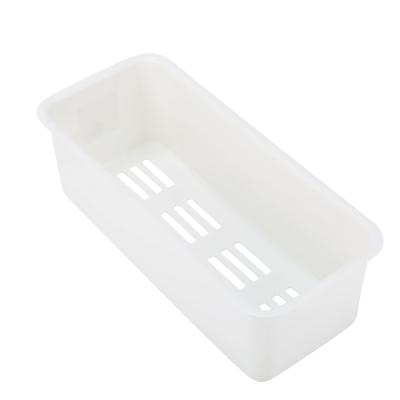 China LATTLIV BPA Free Viable Self Drain Plastic Bathroom Storage Box Shower Soap Shampoo Body Wash Rack Portable Bathroom Organizer for sale