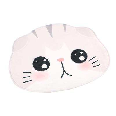 China LATTLIV Viable Cardboard Cat Door Mat Non Slip Flannel Floor Mats Absorbent Bedroom Bathroom Rugs Door Mats For Home for sale