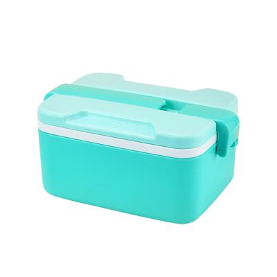 China LATTLIV BPA Free Microwavable Microwavable Lunch Box Safe Rectangle Bento Lunch Box With Handle Portable for sale