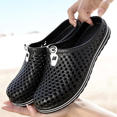 China Factory Fashion Couples Foam Sandals Slippers Cheap Male Women Flat Outdoor Hole Clogs Shoes For Men for sale