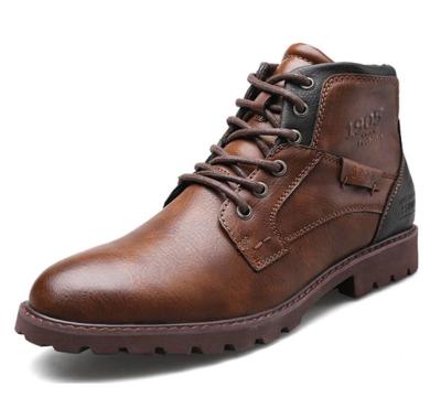 China New 39-48 High Top Desert Zipper Flat Machining Men's Retro Boots Large Size Men's Casual Martin Boots for sale