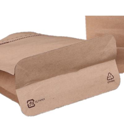 China Wholesale Eco Friendly Moisture Proof Key Lock Kraft Paper Bags With Zipper Pasta Rice Packaging for sale