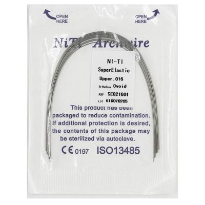 China Round Niti Arch Dental Regional Dental Orthodontic Super Elastic Wire for sale