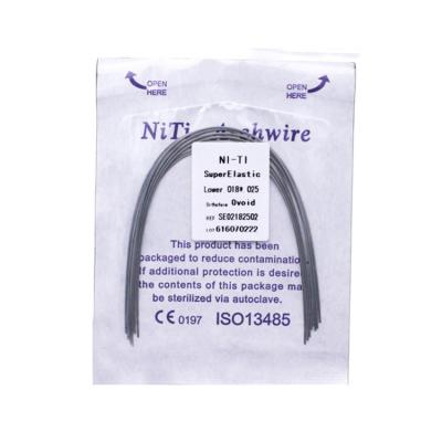 China Dental Regional Orthodontic Super Elastic Niti Rectangular Arch Wire for sale