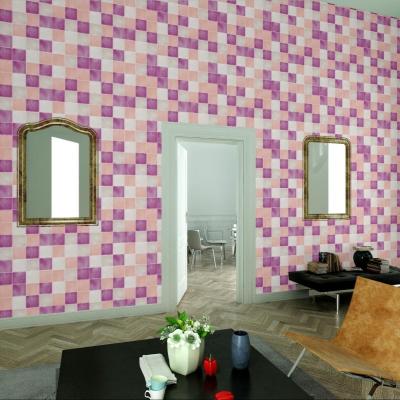 China Hot Sale PVC Mosaic Self Adhesive Home Wallpaperswall Decor Self Adhesive Wallpaper Coating Rolls for sale