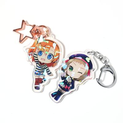 China Promotional and Advertising Gift New Baigedi Personalized Anime Clear Vograce Custom Printed Acrylic Charms for sale