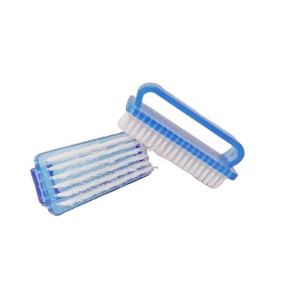 China Small Viable Colorful Plastic Plant Nail Cleaning Brush for sale