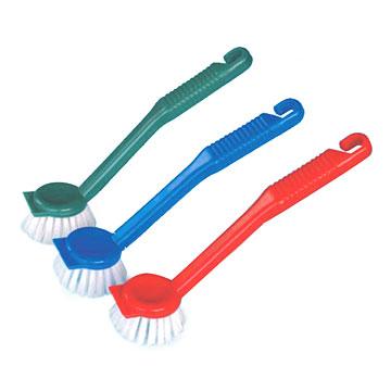 China OHT Viable Plastic Kitchen Pot Cleaning Brush for sale