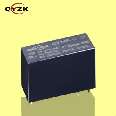 China 24VDC Sealed 2*SPST-NO 5AMP 250VAC 5A 30VDC 6 Pin 0.54W Alternative to JQX-14FF Display Instrument Power Sound Relay for sale