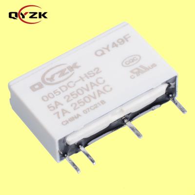 Κίνα Sealed 5 Volt SPST-NO 5AMP 250VDC 7AMP 250VAC 4 Pin Feet 0.12W Wide Alternative to G6DN PCB Board Power Super Slim Relay προς πώληση