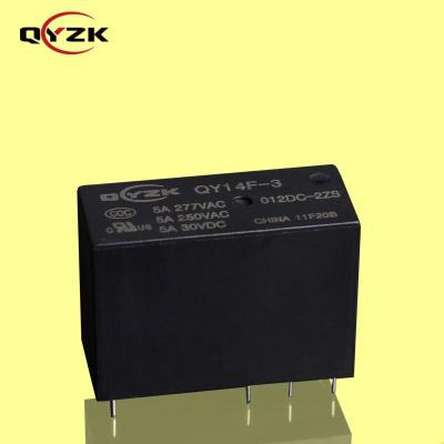 Κίνα 12VDC Sealed 2*SPDT 5AMP 250VAC 5A 30VDC 8 Pin 0.54W Alternative to HF14FF Industrial Control Power Miniature Relay προς πώληση