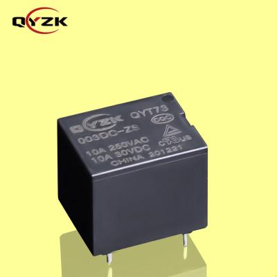 China 3V DC SPDT Rating Sealed Load 10amp 250VAC 10A 30VDC 5 Pins 0.36W Alternative to HF3FF Miniature Household Appliances PCB Relay T73 zu verkaufen