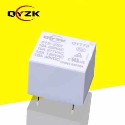 Cina HK free sample T73 rele 12v rele 12v small relay 10A250VAC SPDT PCB 0.36W 5V group conversion 5 pin low power sealed relay in vendita