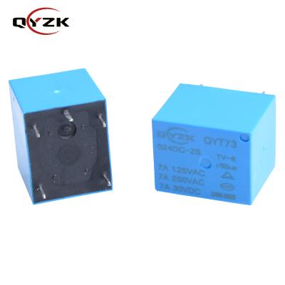 Κίνα Hot Sale Epoxy To India Market Blue Shell Tube Packing JQC-3FF Low Power Relay Load 7A 10A Electromagnetic Coil 24 Volt Relay προς πώληση