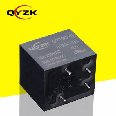 China Factory sealed high quality relay 30A250VAC SPST-NO (1 small form A power T90 AC relay) 24VAC factory direct sales for sale