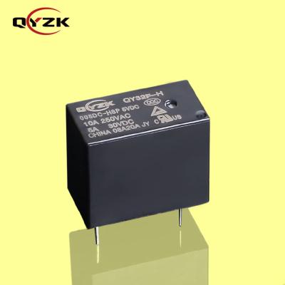 China TUV Sealed CQC 5 VDC SPST-NO (1 Form A) 10amp 250VAC 5A 30VDC 4 Pin 0.2W Alternative to HF32F Miniature PCB Power Relay à venda