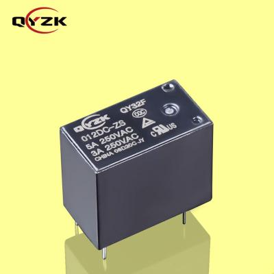 China Sealed In 12V DC SPDT Rating Current Load 5amp 250VAC 5A 30VDC 5 (1 Form C) Pins 0.45W Alternative To QY32F-H PCB Smart Home Relay à venda