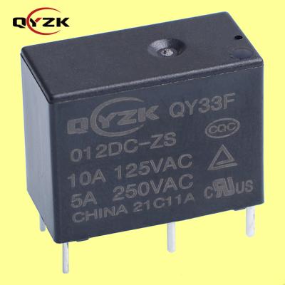 Китай QYZK QY33F Sealed Sensitive Low Power 10A 250VAC SPDT Coil 5 DIP 12volt DC Electric Mini Relay For Smart Sockets продается