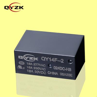 China 24V Sealed SPST-NO Rated Laod 16AMP 277VAC 16A 30VDC 6 Pin 0.54W Alternative to HF14FF Small Volume Industrial Control Power Relay for sale