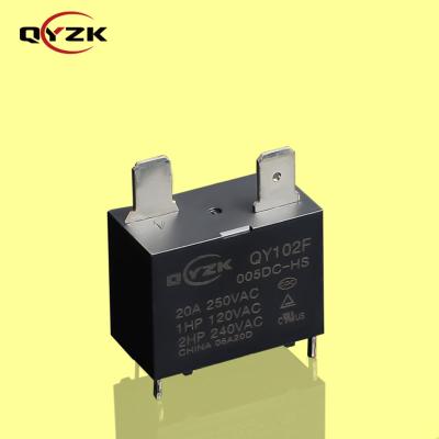 China 24V Voltage Rating Laod Sealed Relay 20a 220v 20A 250VAC 4 Pins 0.9W Alternative to JQX-102F, G4A Water Heater PCB Mounted Power Relay for sale