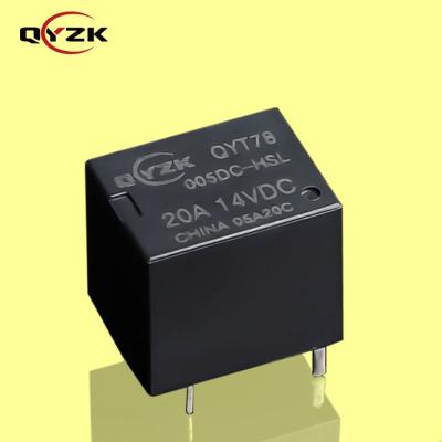 China Sealed Coil 5V DC SPST-NO Load 20AMP ​​14VDC Normal Open Rating 4 Pins DIP 0.6W Alternative To HFKW Mini Automotive Relay for sale